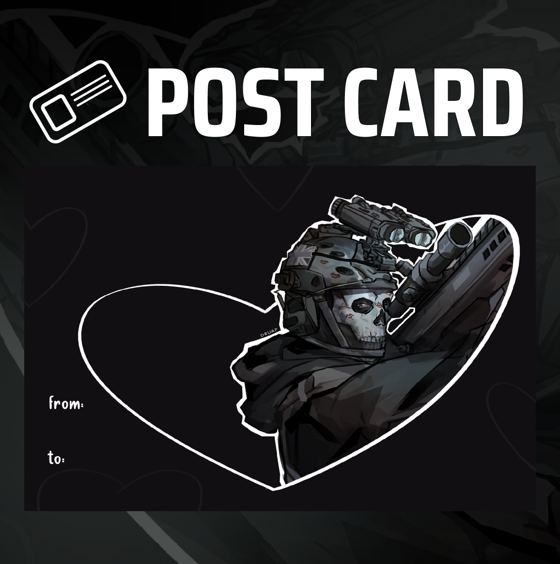 [GHOST] Valentines day postcard [without text]