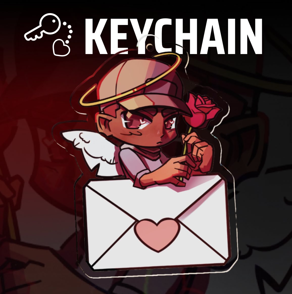 [GAZ] 6.9cm x 5.3cm keychain