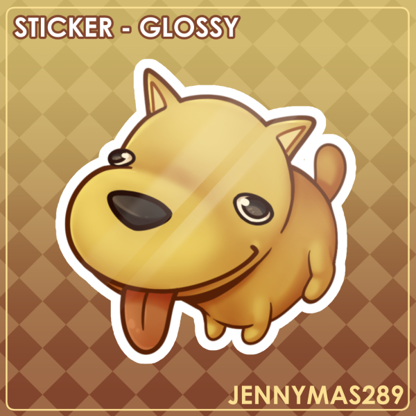 [ENA] Hourglass Dog - Sticker