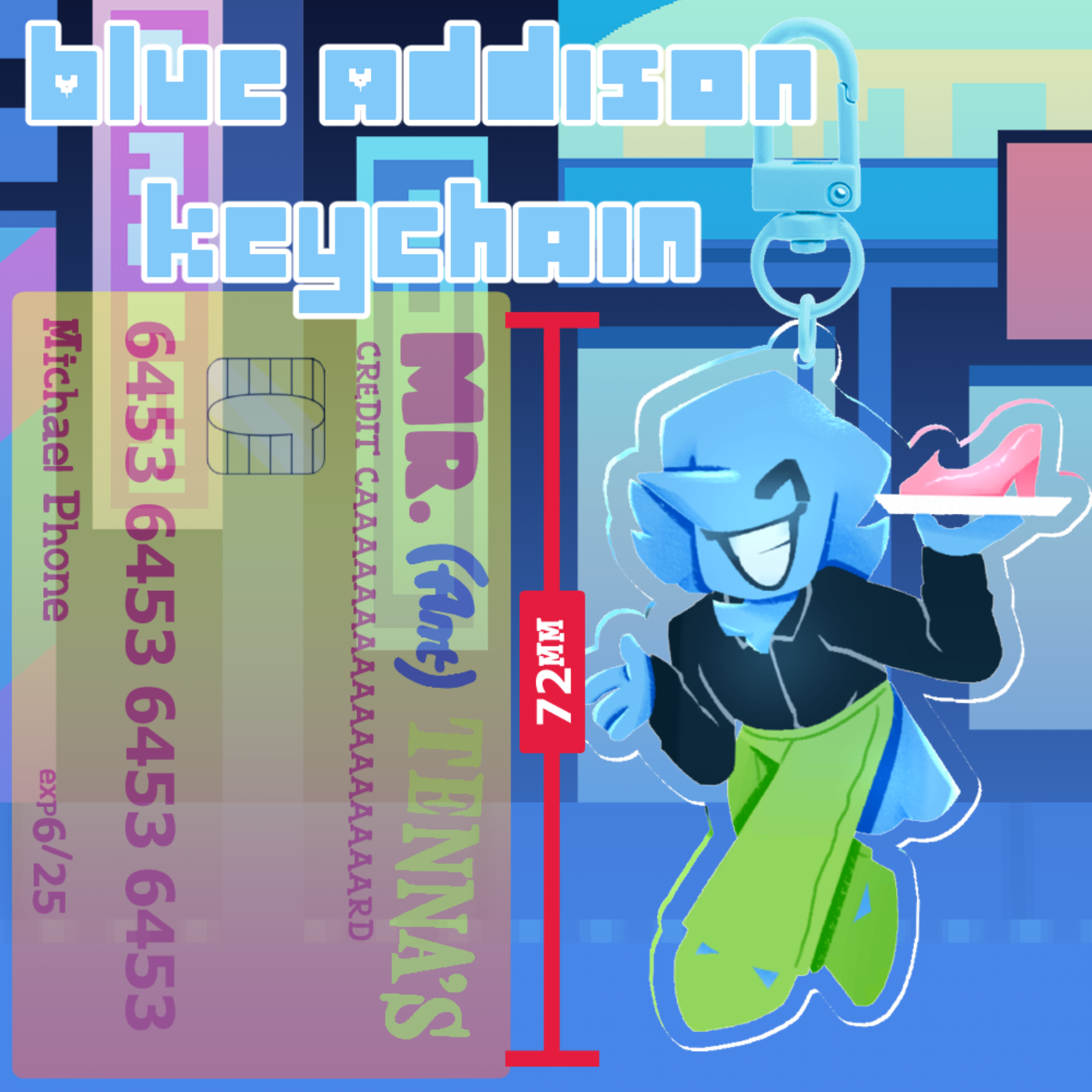 Deltarune | Blue Addison Keychain
