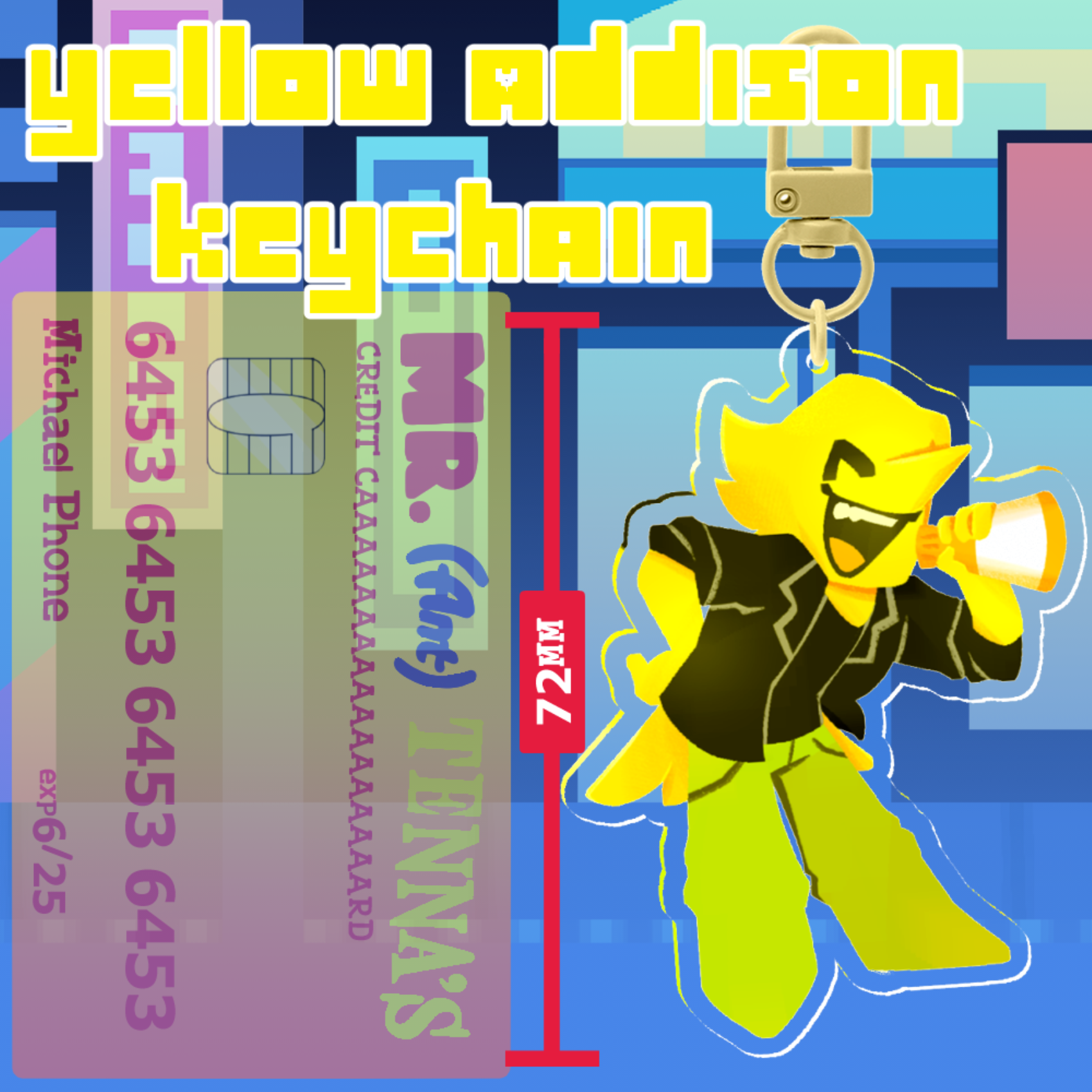 Deltarune | Yellow Addison Keychain