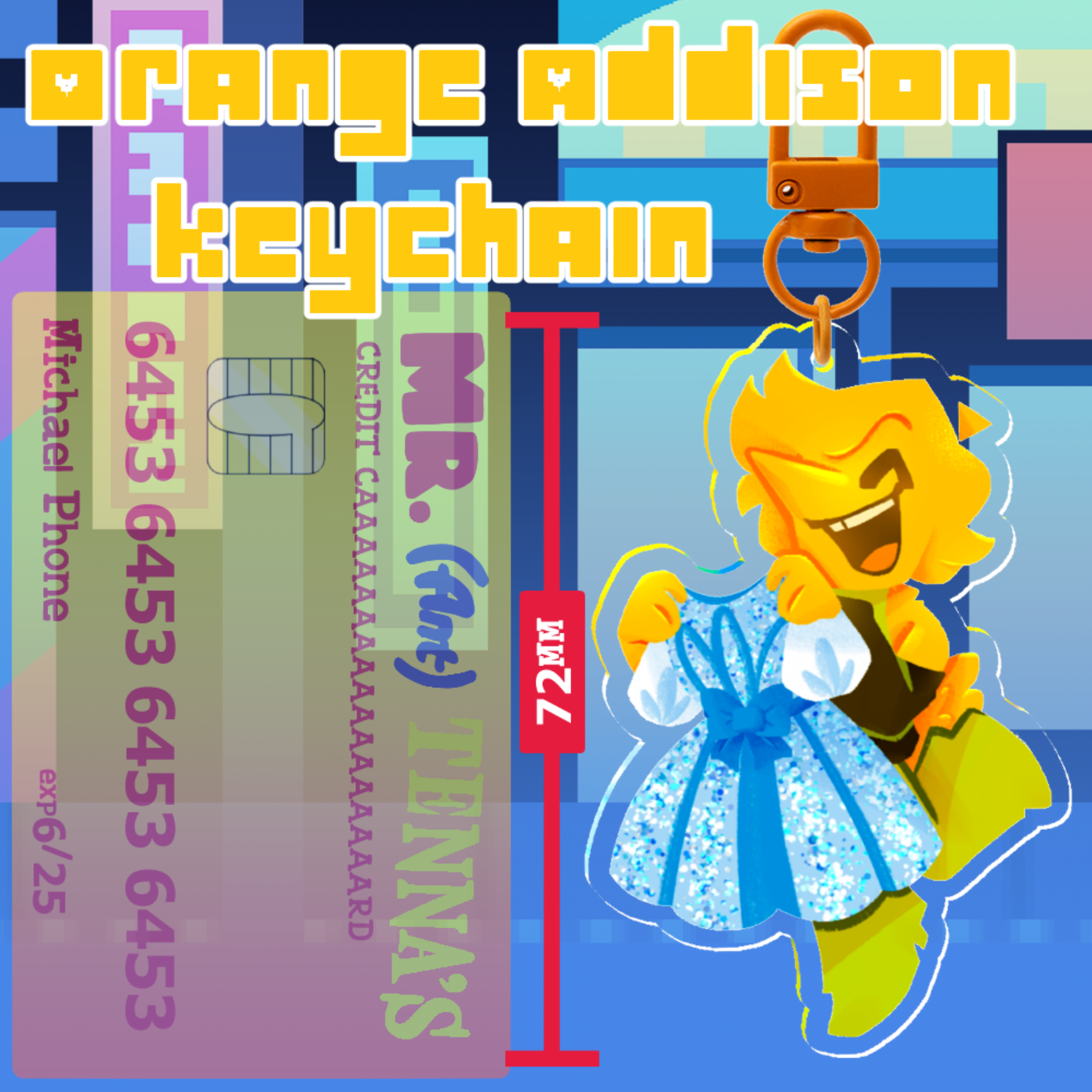 Deltarune | Orange Addison Keychain