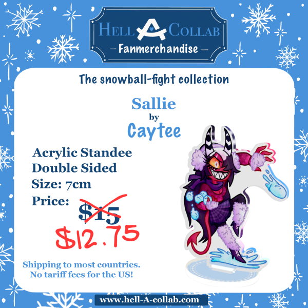 Sallie May Snowball Fight Collaboration Standee