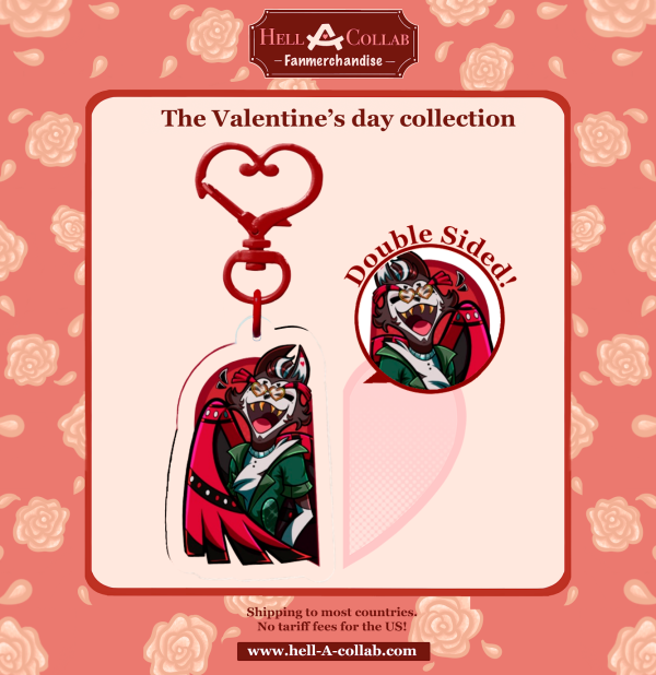Valentine's day - Date Night Husk Hazbin Hotel Clear Acrylic Keychains