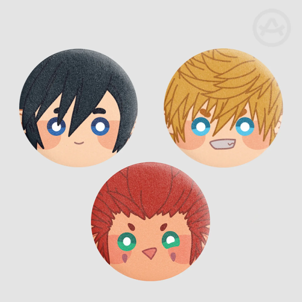 KH | Kingdom Hearts | Sea Salt Trio | Plush Badge
