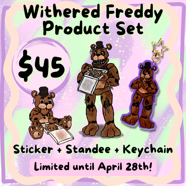 Withered Freddy Product Set
