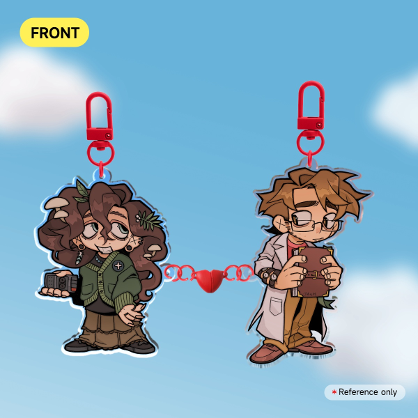 sydney sargent + jedidiah martin magnetic heart keychain [ CAMP HERE AND THERE ]