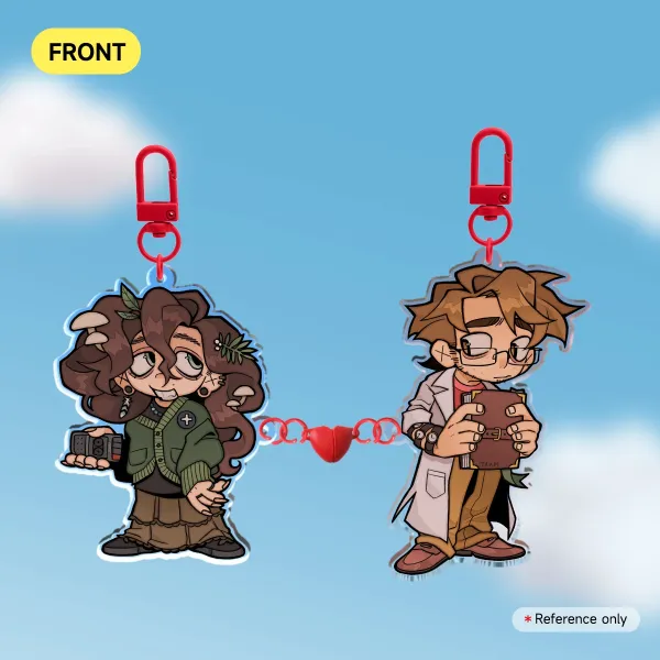 sydney sargent + jedidiah martin magnetic heart keychain [ CAMP HERE AND THERE ]