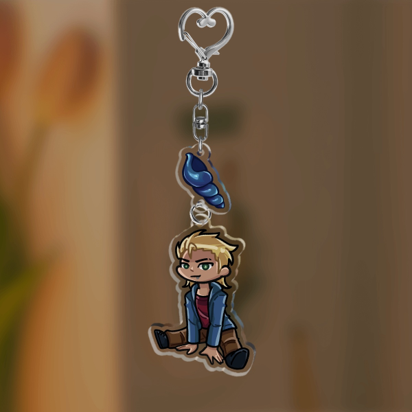 Sam Mermaid Pendant STARDEW VALLEY Acrylic Keychain