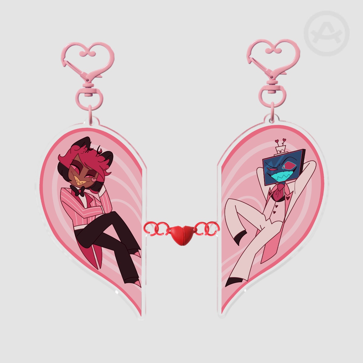 RadioStatic Valentines Day Magnet Keychain