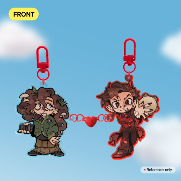 sydney sargent + up and adam magnetic heart keychain [ CAMP HERE AND THERE ]