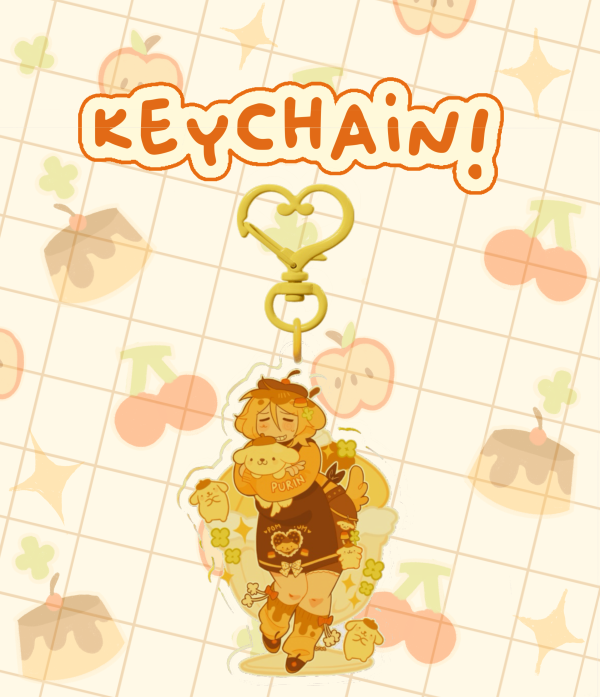 Mousse x Pompompurin Keychain