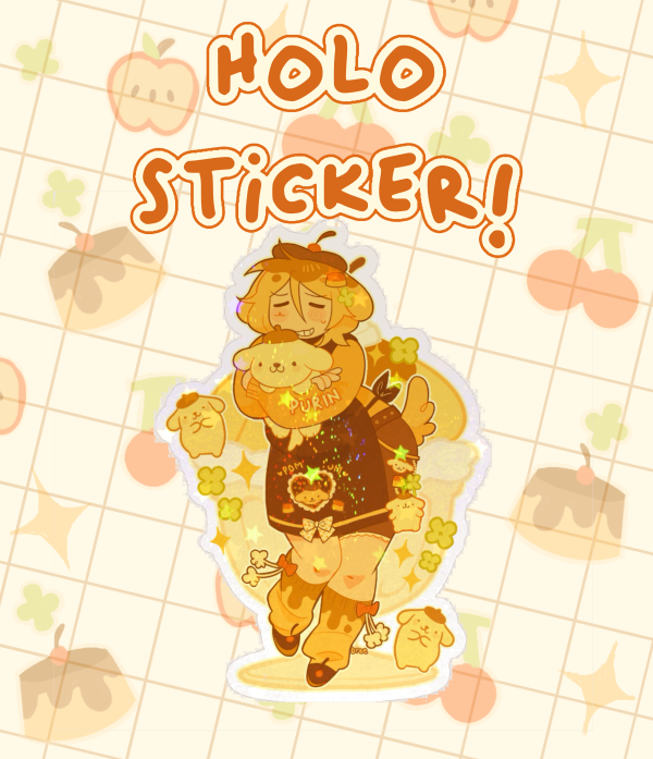 Mousse x Pompompurin Holo Sticker