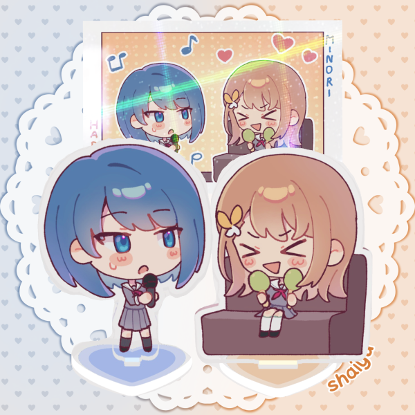 MinoHaru ☘︎ Standee and Sticker Set
