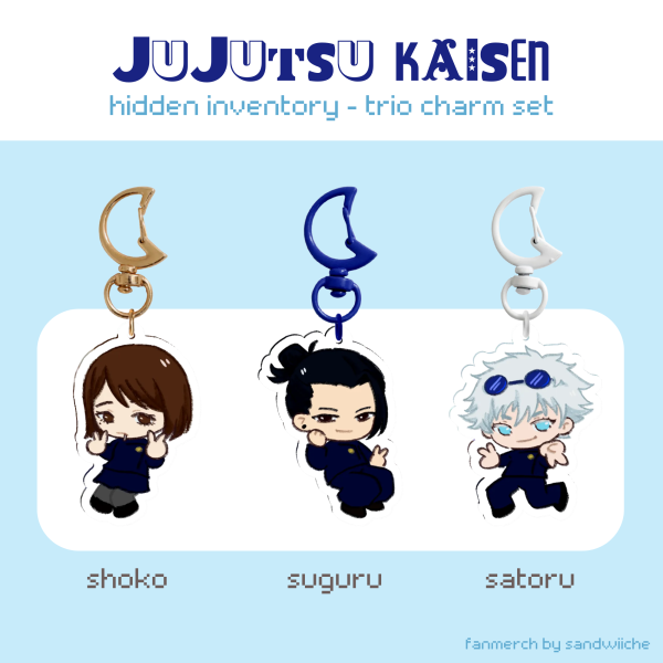 [JJK] hidden inventory trio charm set