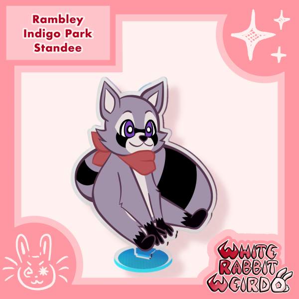 Rambley the Raccoon - Indigo Park Acrylic Standee