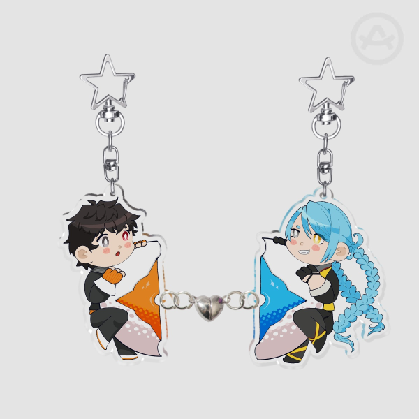 Ryuki & Mizuki magnetic linking keychains [AITSF]