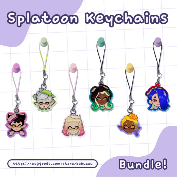 Splatoon Idols Keychains Bundle