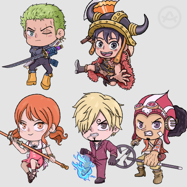 Straw Hats Sticker Pack 01