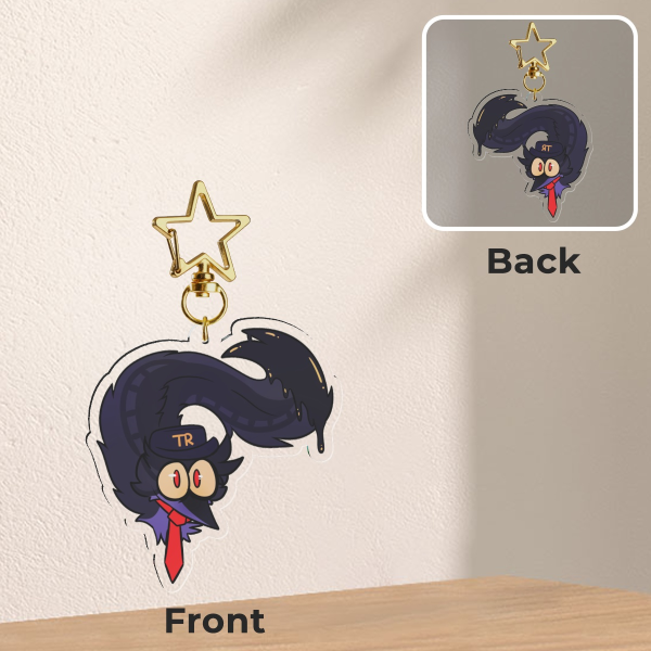 Thorpe Park: Train Staff Worm Keychain