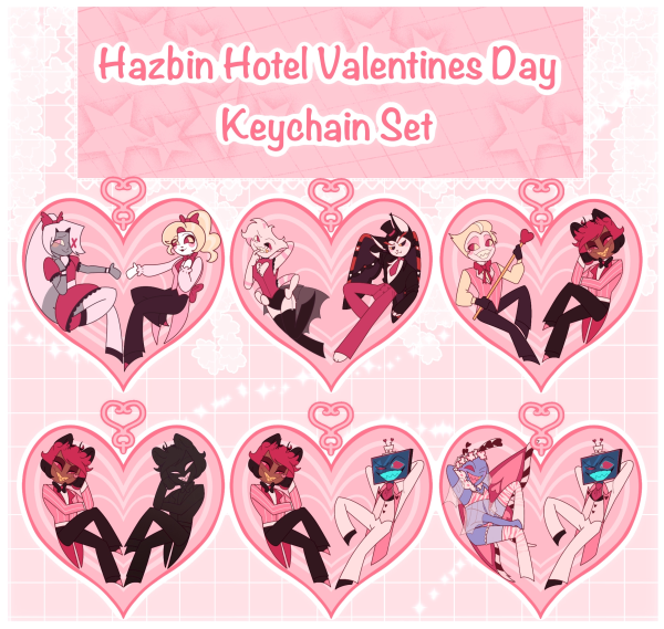 Valentines Day Keychain set