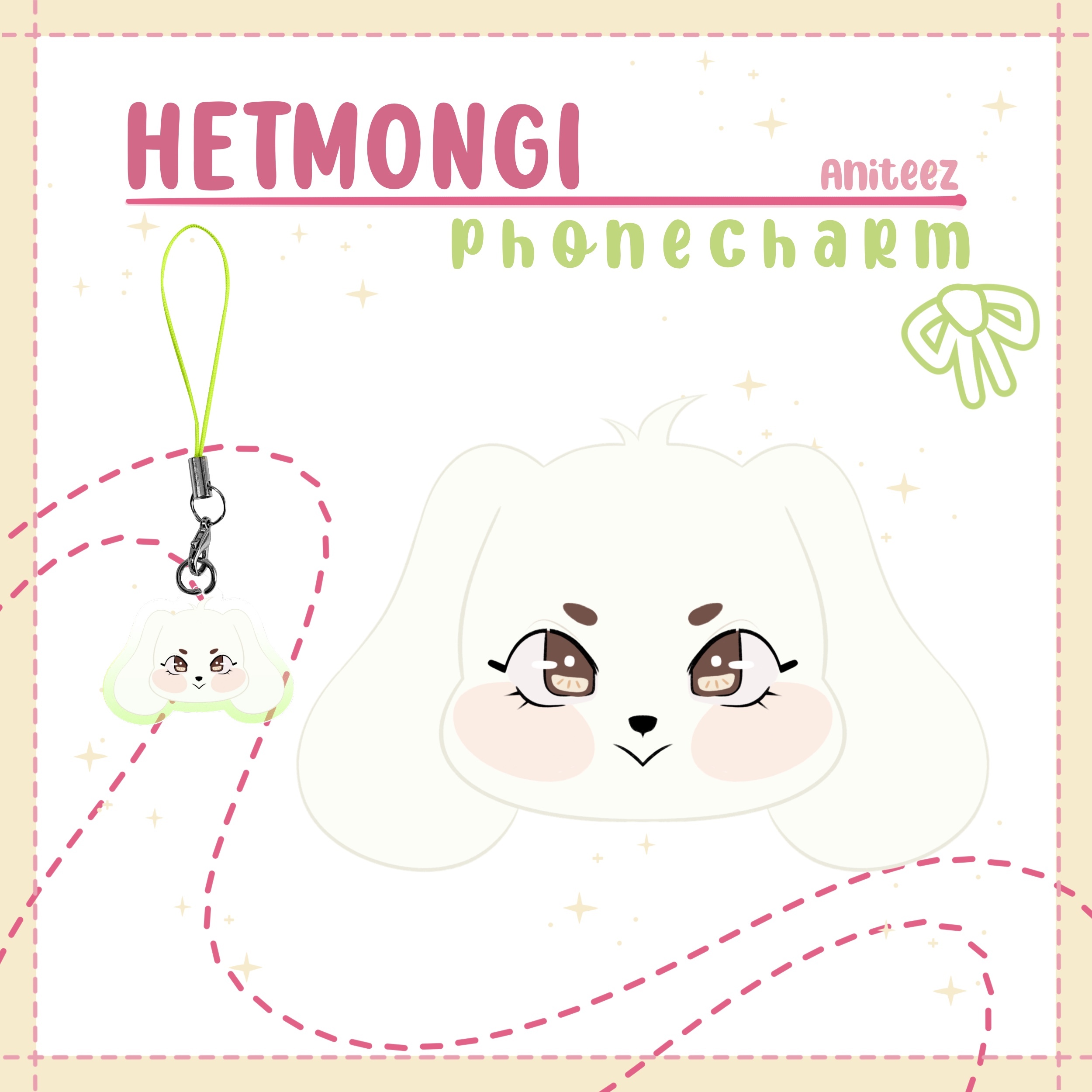 Aniteez phone charm: Hetmongi