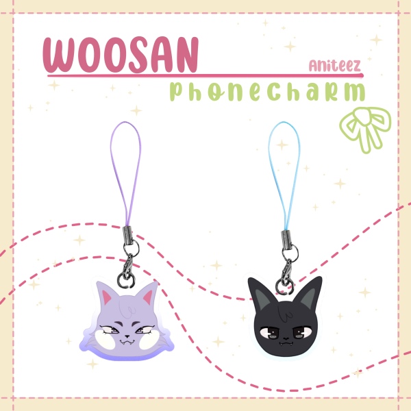 Aniteez phone charm set: Woosan