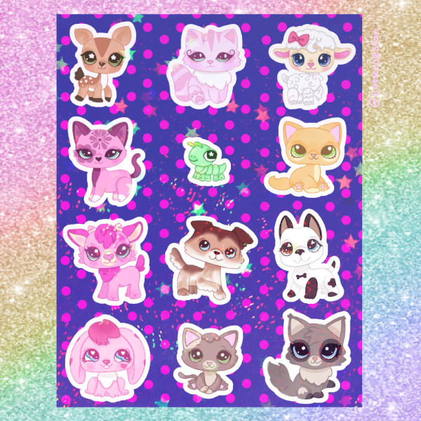 Littlest Pet Shop Series 2 Sticker Sheet