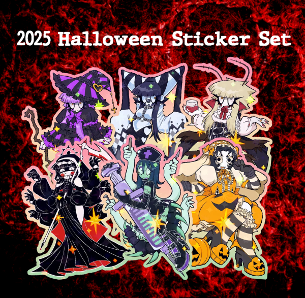 LLY 2025 Halloween Sticker Set