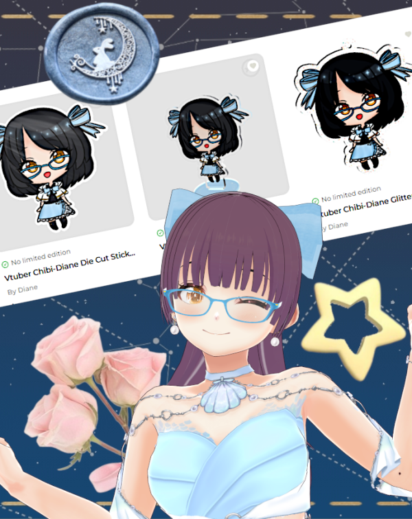 Vtuber Chibi-Diane 1st Collection Set