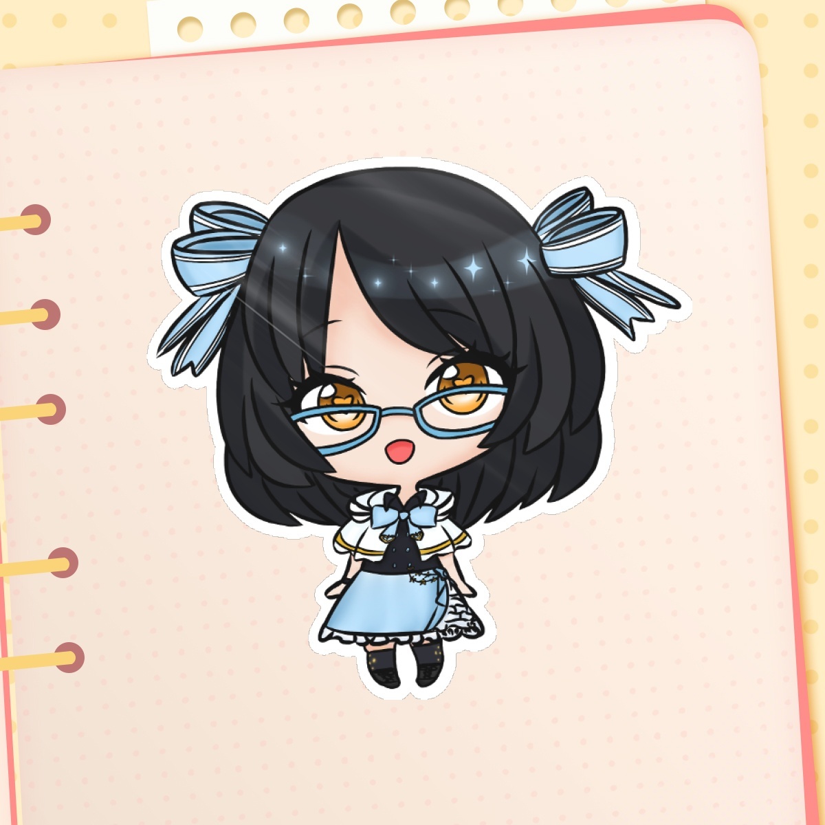 Vtuber Chibi-Diane Die Cut Sticker