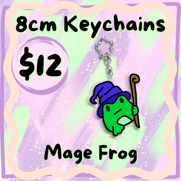Mage frog Acrylic Keychain