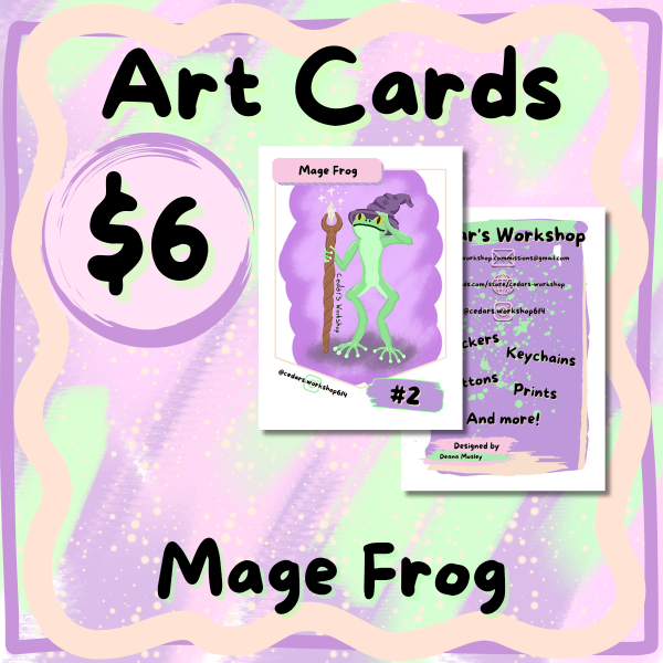 Mage Frog Art Collector Card