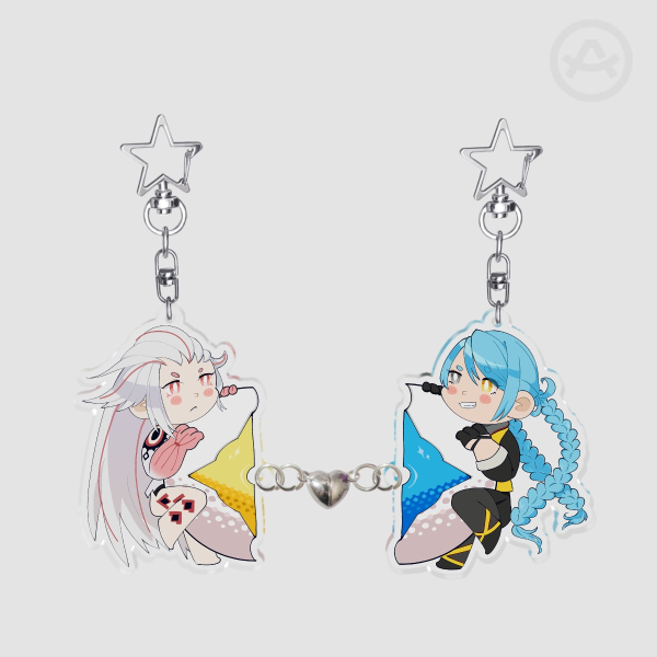 Mizuki & Aiba magnetic linking keychains [AITSF]