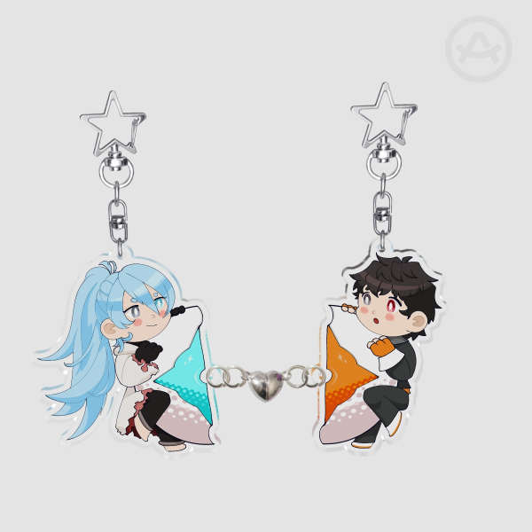 Bibi & Ryuki magnetic linking keychains [AITSF]