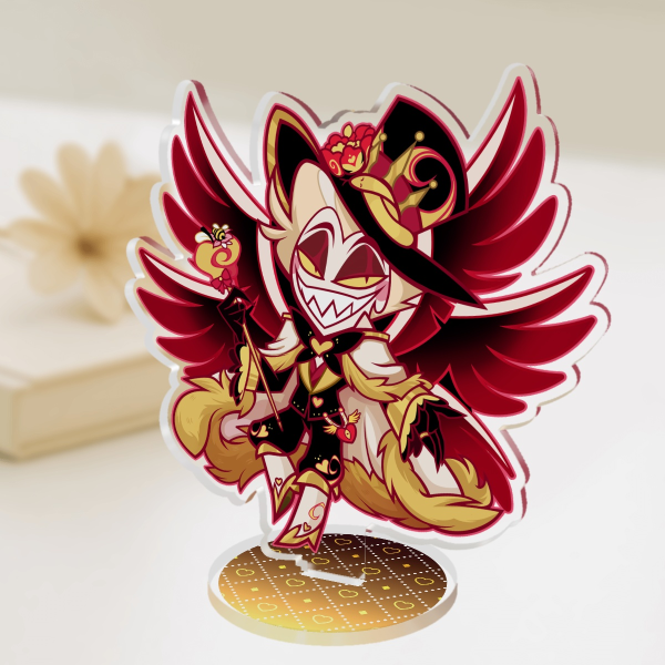 Hazbin Hotel Lucifer Golden Valentine Acrylic Standees