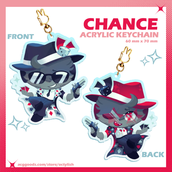 Chance keychain charm (Forsaken)