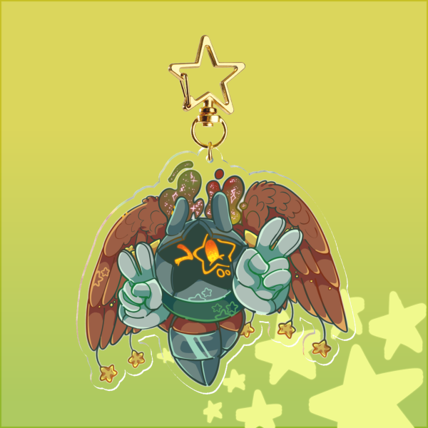 [Kirby OC] Nebula Knight Keychain