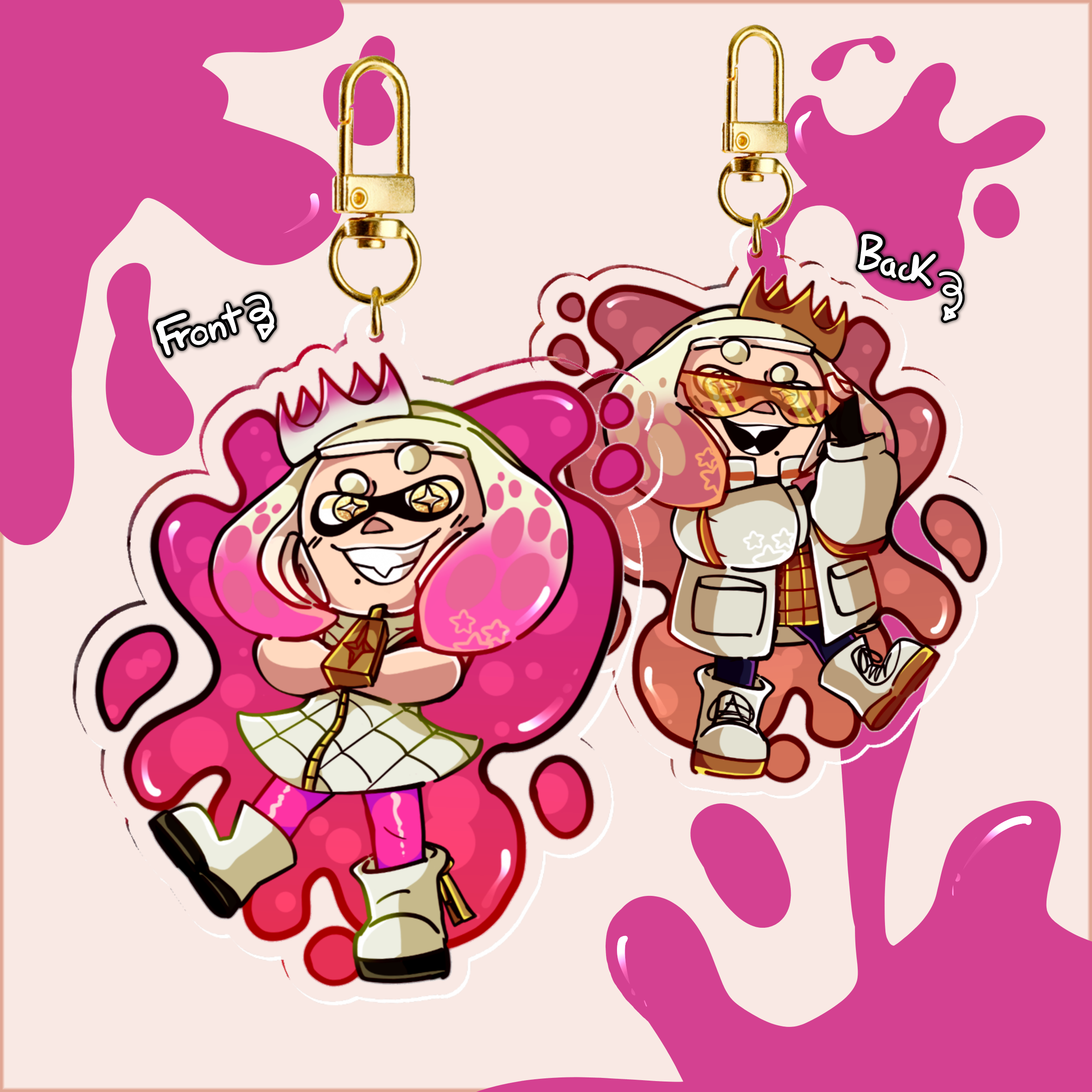 Pearl Splatoon Keychain