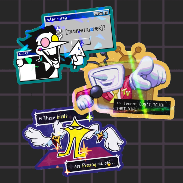 Spamton+Tenna+Starwalker Sticker Set