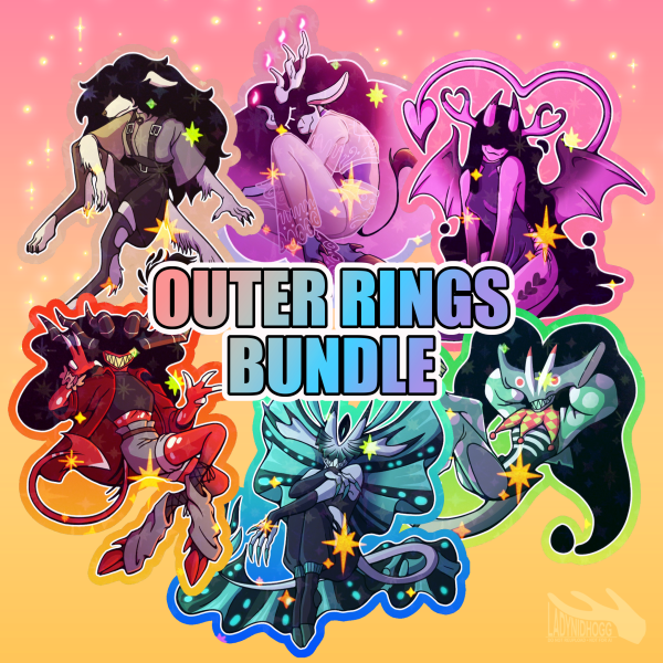 Outer Rings Bundle || Die Cut Stickers