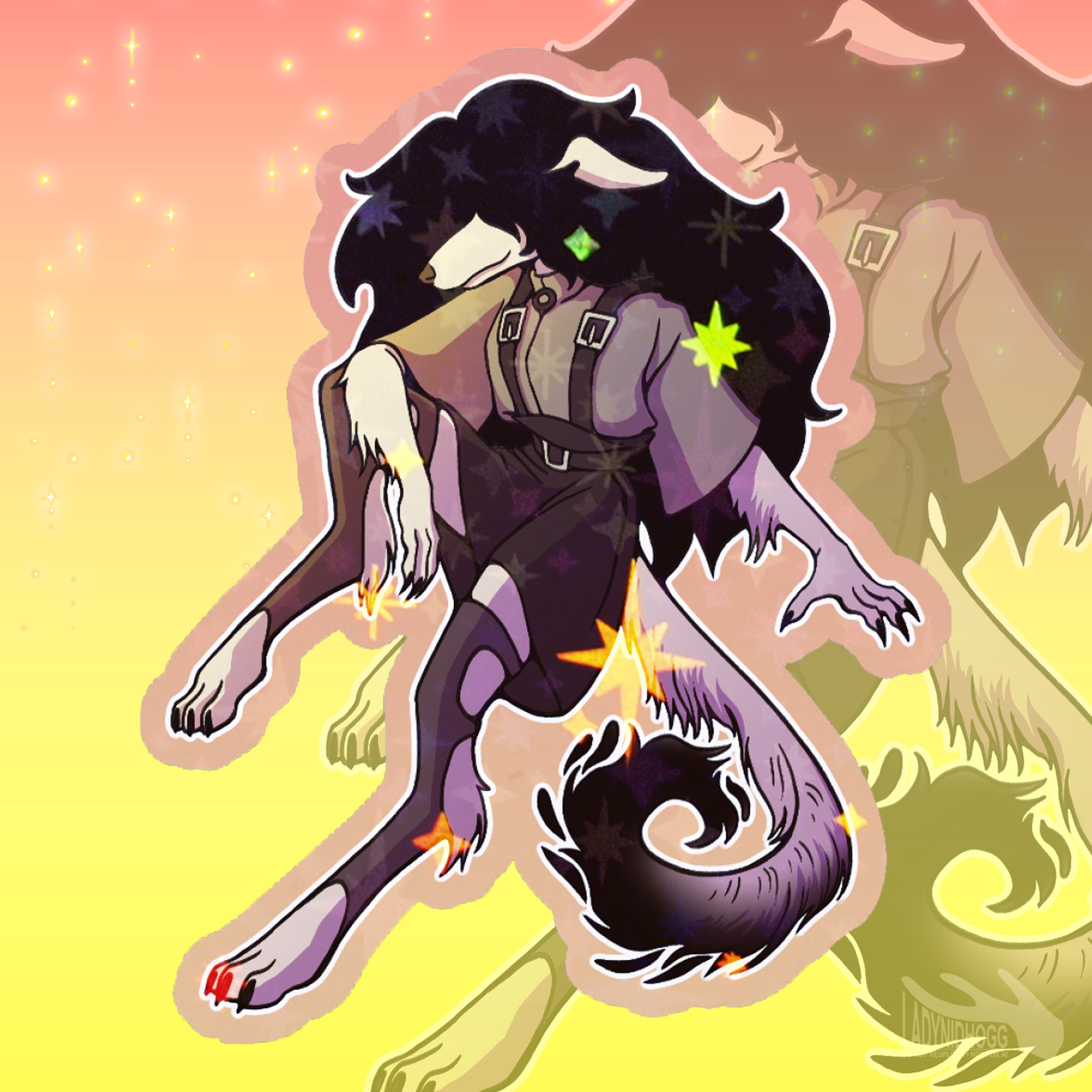 Gluttony Ring || Die Cut Sticker