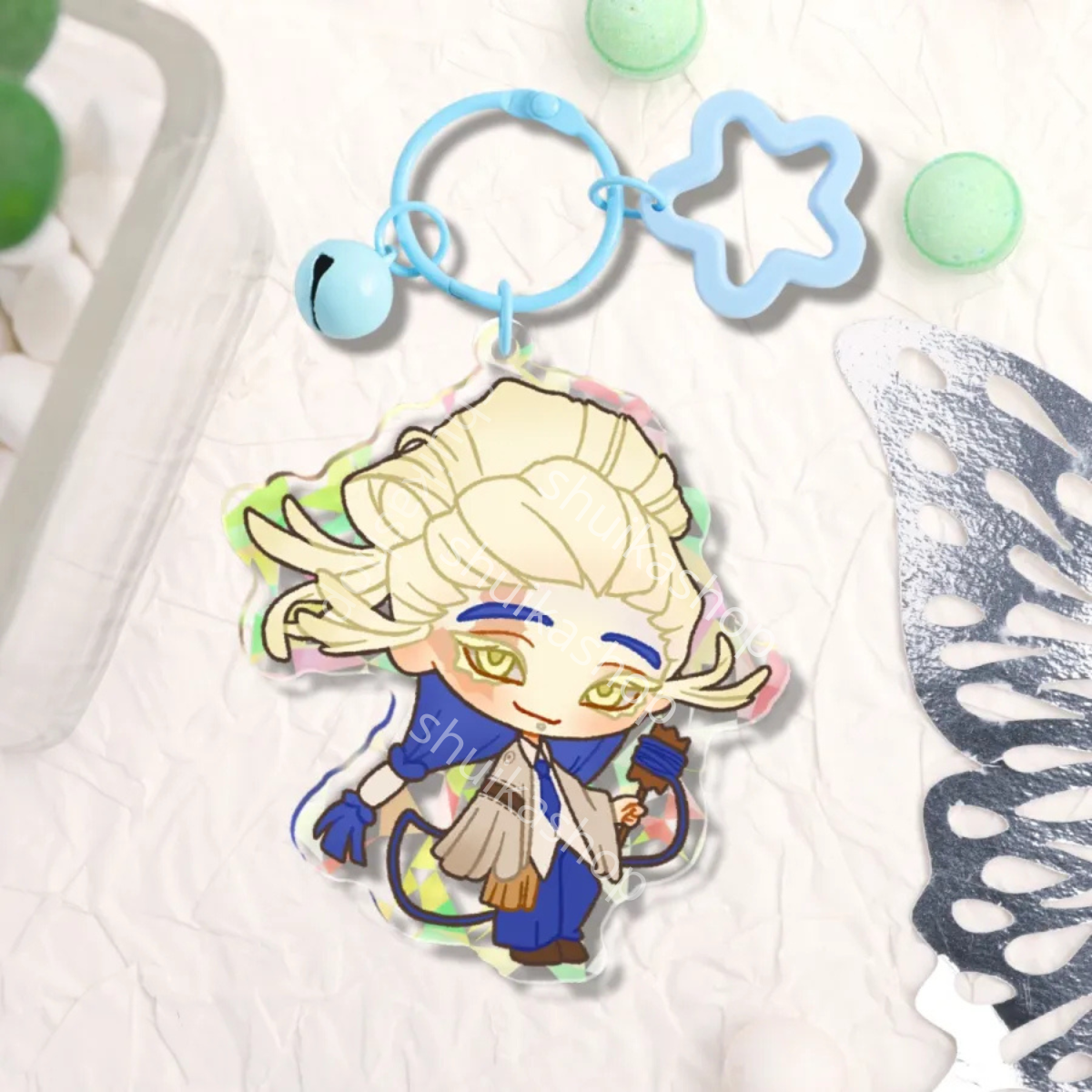 TAMSY CAINES GACHIAKUTA Broken Glass Acrylic Keychain