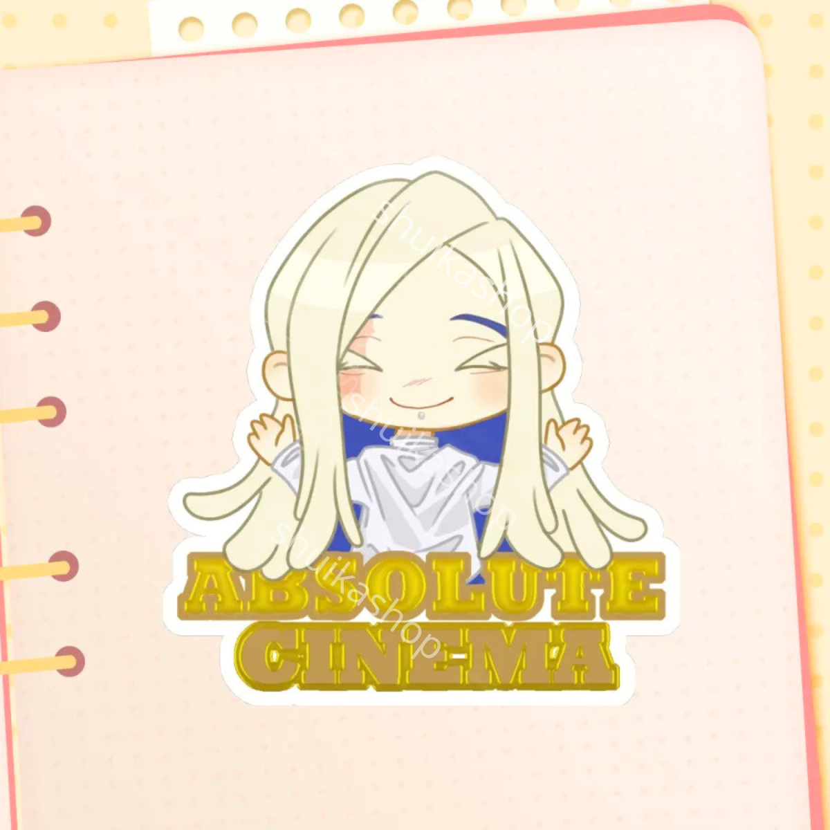 TAMSY CAINES ABSOLUTE CINEMA from GACHIAKUTA Hot Foil Stamping Die Cut Stickers