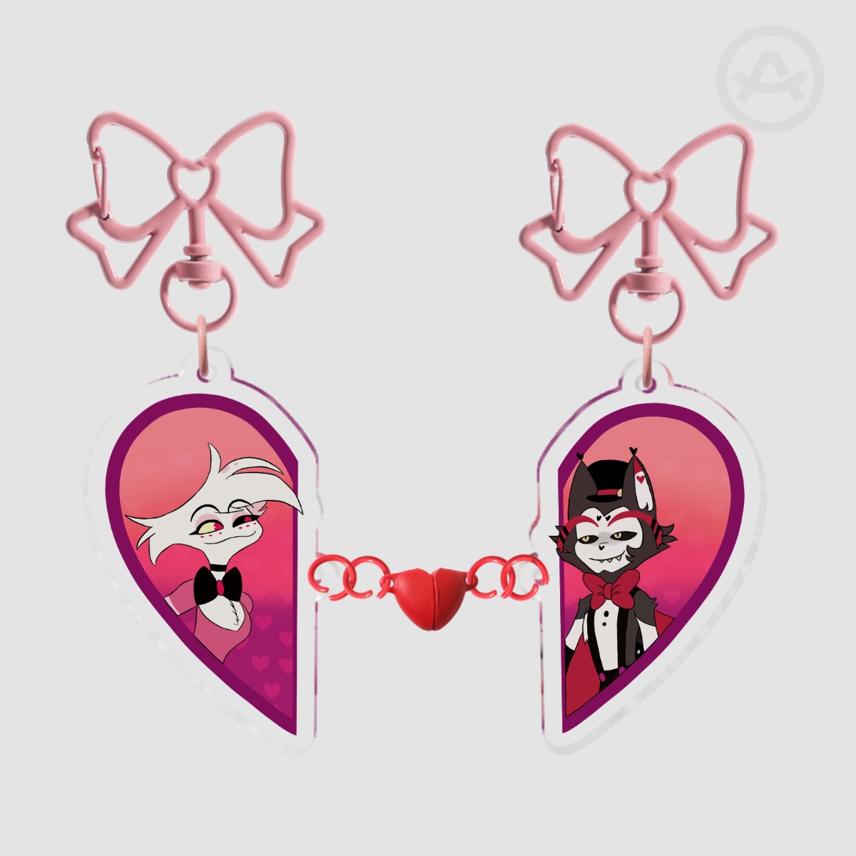 Huskerdust Acrylic Magnet Keychains