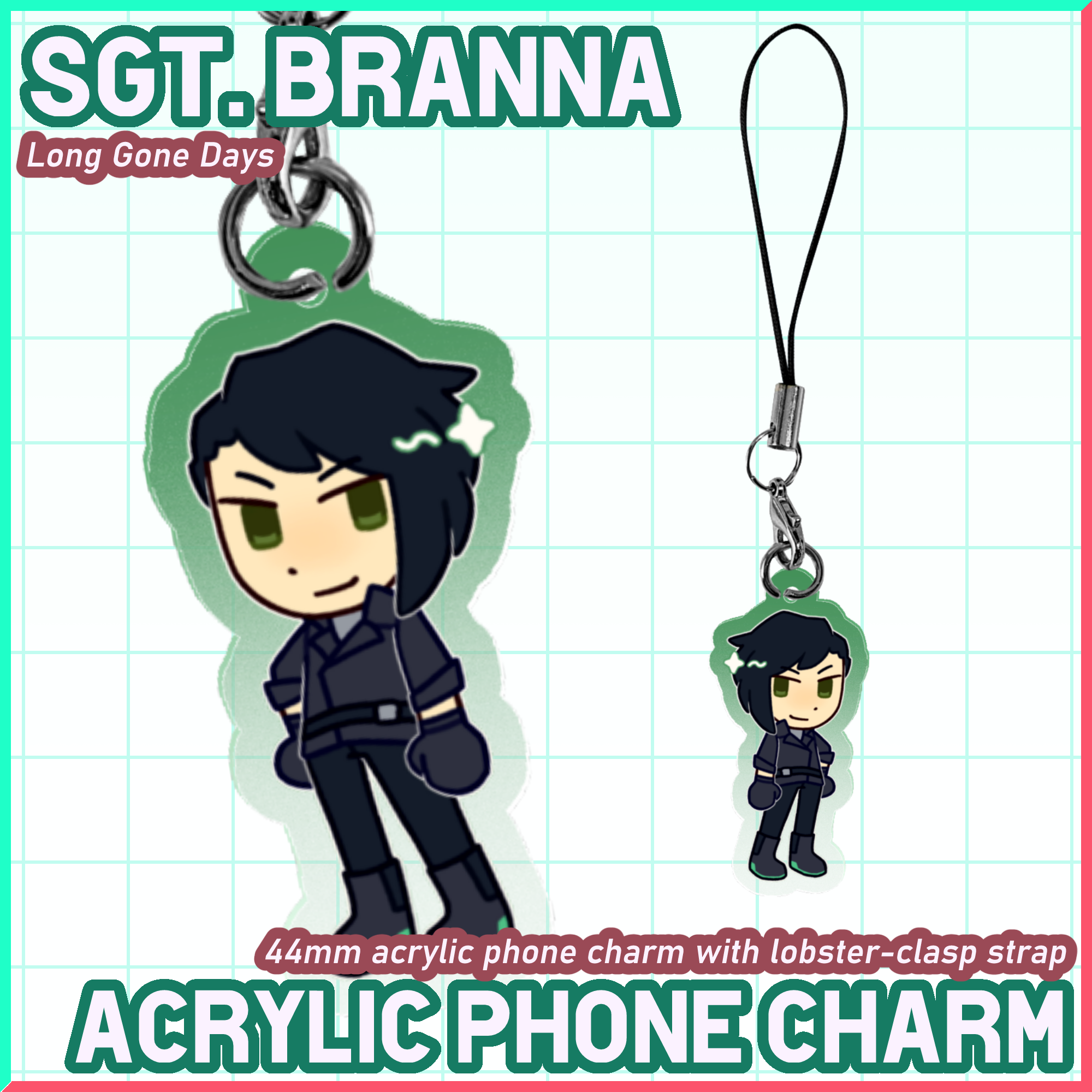 Branna - Acrylic Phone Charm [Long Gone Days]