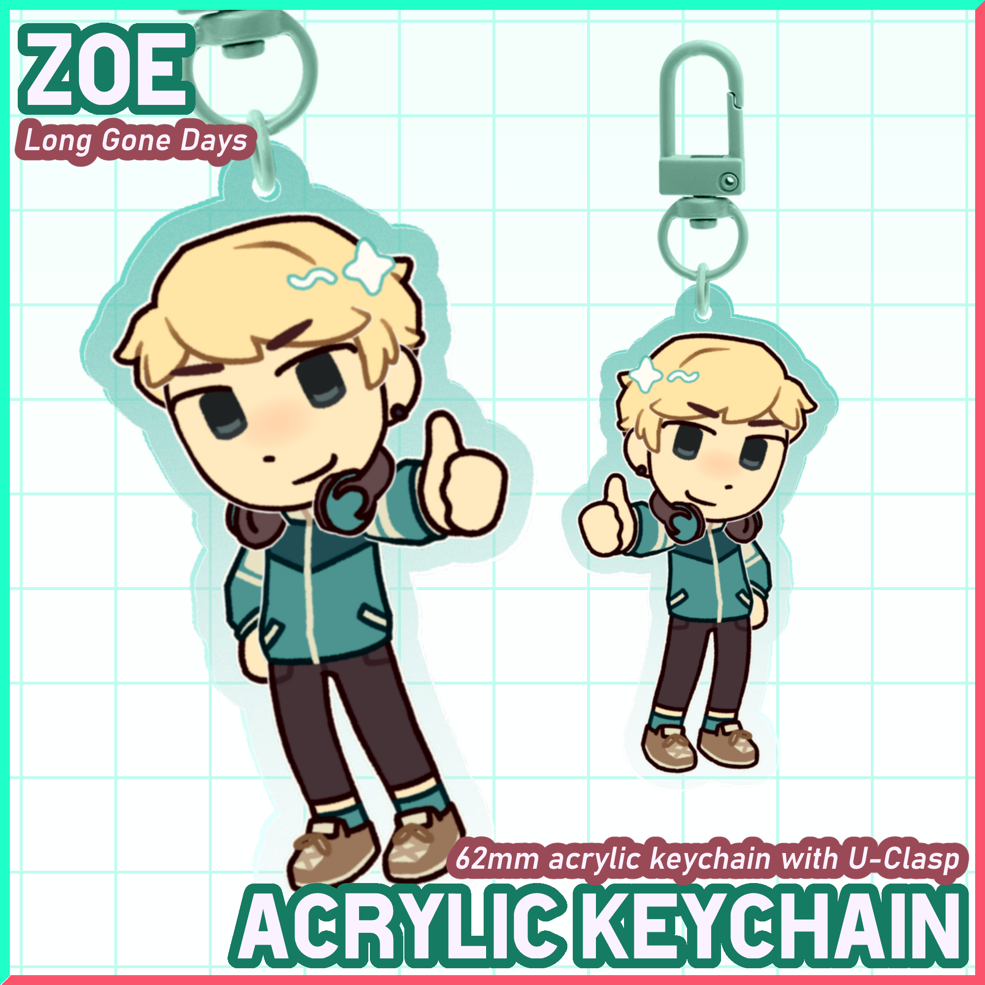 Zoe - Acrylic Keychain [Long Gone Days]