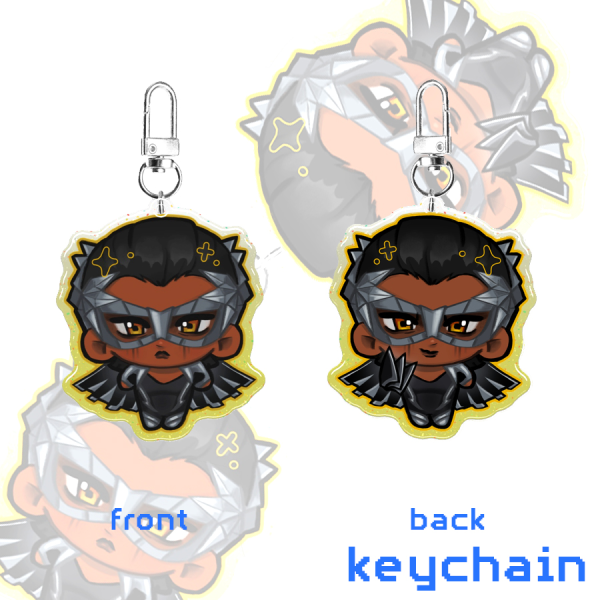 Dispatch Coupé Chibi Glitter Keychain