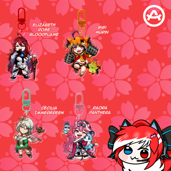 Hololive EN - Holojustice Keychain Pack