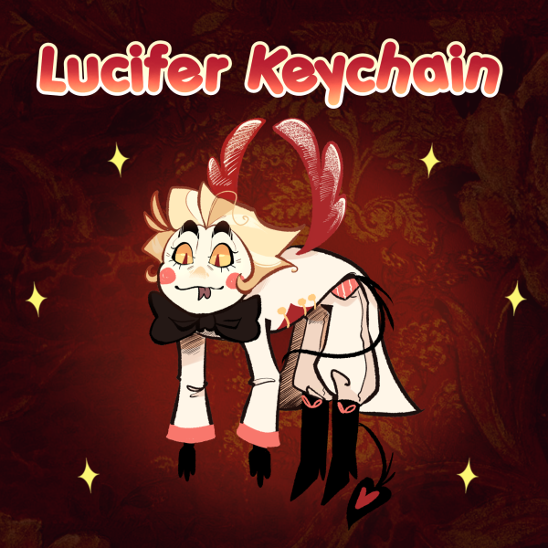 Lucifer Hazbin Float Clear Acrylic Keychains